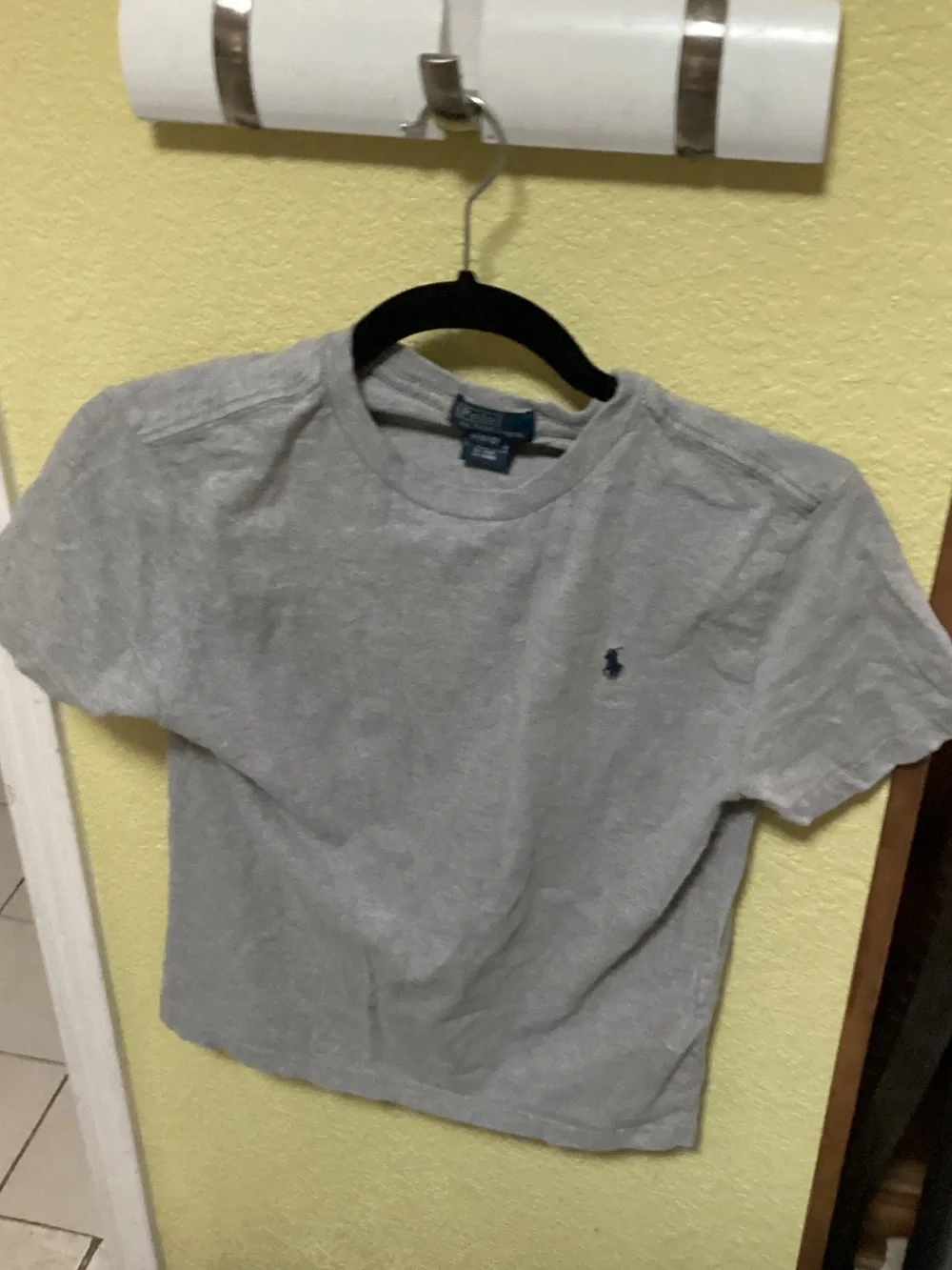 Ralph Lauren Kids Light Gray Short Sleeve Polo Player Tee